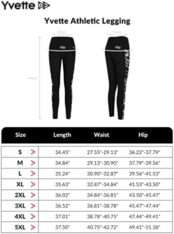Ивет Печатени Хеланки За Вежбање За Жени Јога Панталони Со Висок Струк со 2 Џебови Без Проѕирна Контрола На Стомакот