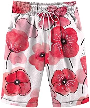 Бермуда шорцеви за жени лето секојдневно колено должина на коленото чиста боја дрес шорцеви со џебови лабава удобна дневна долга шорцеви