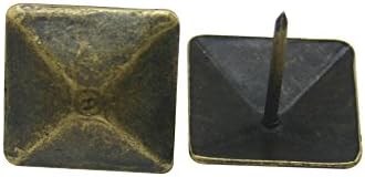 Фенггонкии пирамидален нокти со големи нокти од 19мм во боја, антички месинг пакет од 10