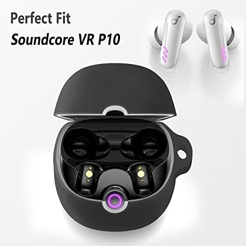 Geiomoo Силиконски Случај За Anker Soundcore VR P10 Слушалки, Заштитен Капак Со Карабинер