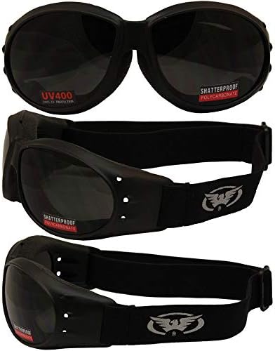 Global Vision Red Baron Motorcicle Aviator Aviator Dirt Bike 2 очила за ден и ноќ користете супер темни леќи и чисти леќи за огледало