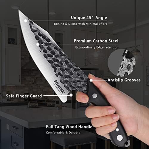 Хуск Готвач Нож со Обвивка Пакет со 7.87 Брич Остри Кујнски Ножеви