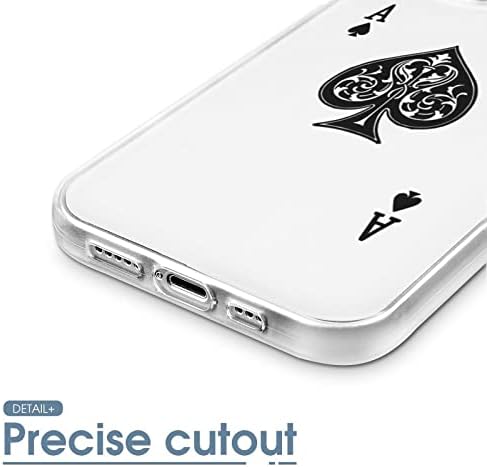 Гроздобер Покер Кец На Лопати Телефон Случај Покритие ТПУ Тенок Одговара Шок Отпорен Заштитна Обвивка Покритие за iPhone 14 Про Макс