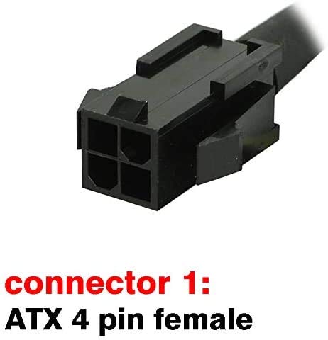 TeamProfitCom ATX 4 пински женски до матична плоча процесорот 8 пински машки EPS 12V конвертор Адаптер продолжение кабел плетенка