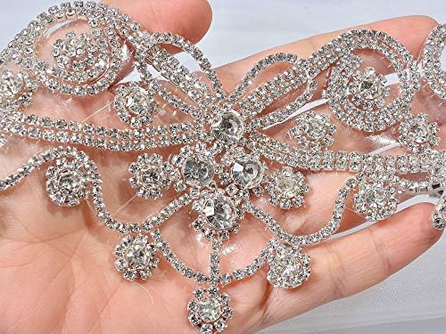 Кристални апликации мониста дијамант топло фиксирано железо на украсени додатоци за венчавки за гаџети за свадбени кутии за гранд картички за