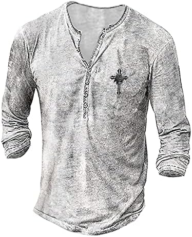 Мажи со голема големина 3Д дигитална маичка за печатење со долг ракав, обичен мода v врат пулвер врвови лабава ретро маичка