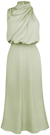 Женски долг ракав гроздобер фустан за обвивка, цветен принт V-врат макси фустани со фустан со долг ракав за појас за жени свадба