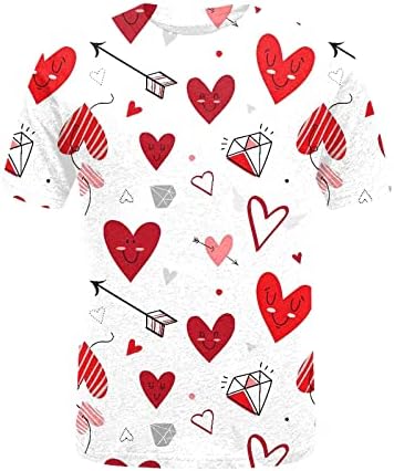 Ден на вineубените џемпери за жени графички пукачи Loveубов срце писмо печати џемпер на екипажот на екипажот на врвови на врвови