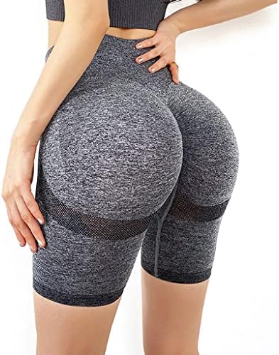 JPPCJ жени летни јога шорцеви салата ги туркаат фитнес спортски хеланки со високи половини слаби кратки панталони тренинг