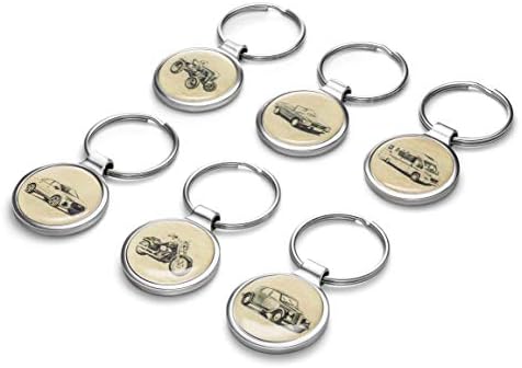 Подарок за прстен за клучеви за клучеви на Кисенберг за Fiat 124 Spider од година Фан А-4294
