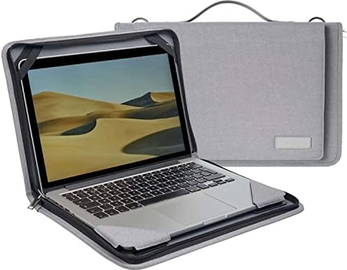 Брунел Греј Кожа Лаптоп Месинџер Случај-Компатибилен СО ASUS Vivobook 16X M1603QA 16.0 WUXGA Лаптоп