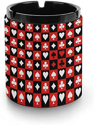 Покер шаховска табла црвена црна пепел за цигари пушење пушење на пепел модерни таблети за таблета за пепел