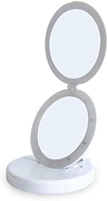 Llryn преносно огледало-важност огледало, HD шминка козметичко огледало со светла LED огледало на десктоп