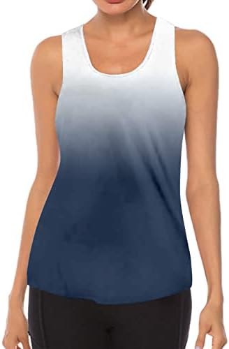 Хенли женски резервоар врвови облечени обични женски тренингот на вратот без ракави за дишење без грб јога врвови кошула