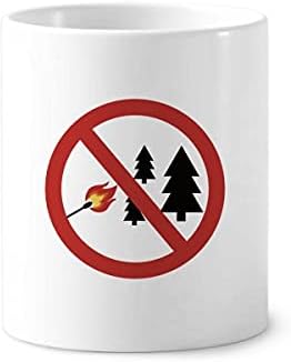 Лого нема оган во шумската четка за заби, држач за пенкало за кригла, чаша за молив за молив