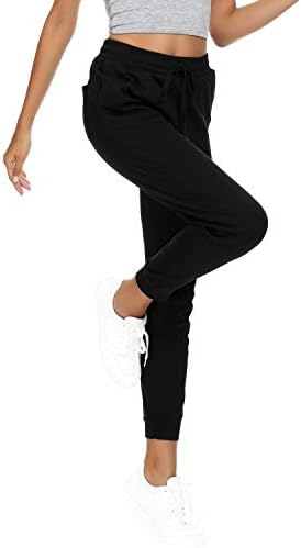 Pantsенски џогери со хаомеили Активни џемпери памучни памучни тренинзи за вежбање јога панталони со џебови со џебови