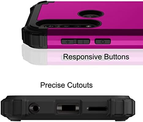 Корица за телефонски куќишта дизајниран компатибилен со Motorola Moto G Power 2020 Case, три-во-еден TPU+компјутер заштитен случај