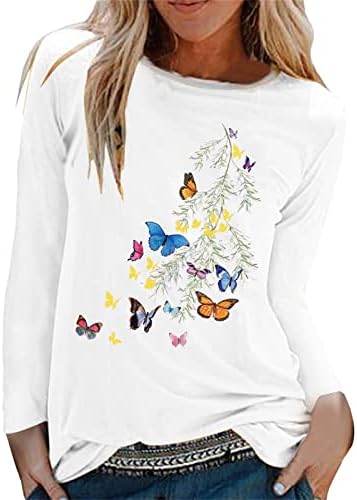 Uikmnh тинејџерски девојки Туника есен и зимски кафтан со долг ракав пеперутка обичен елек