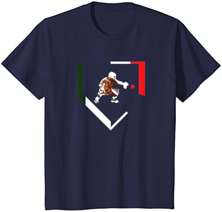 Мексико бејзбол задни мексикански знаме Максикална маица со мекс мекс