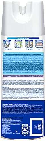 Лизол Дезинфекција И Антибактериски Спреј за дезинфекција &засилувач; Дезодорирање, Јасни Лен, 12.5 Fl Оз