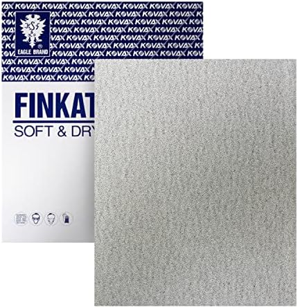 Орел 9x11 алуминиум оксид finkat меки и суви плочки за пескарење, флексибилен грб, решетка P150, 116-0150, 100 чаршафи