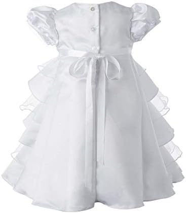 Фустани за крштевање на фаиокавер, бебе девојки дете, прекрасни наметки за крштевање со лента за глава