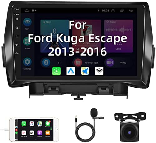 Автомобил Радио За Форд Куга Бегство 2013 2014 2015 , Андроид 11 Bluetooth Автомобил Стерео Плеер 9 Инчен Екран На Допир Глава Единица