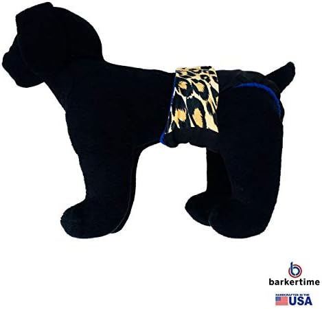 Баркер Време Гепард На Црна Водоотпорна Премиум Пелена За Кучиња, XL, Со Дупка За Опашка - Направена ВО САД