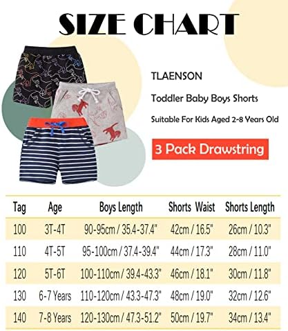 Летни памучни панталони за момчиња од Tlaenson Toddler со џеб, бебиња за влечење на активни активен џогер шорцеви 2-пакувања /3-пакет
