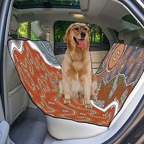Еневоткс Куче Седиште Покритие Обичај Ако Брук Дизајн Стил Уметност Печатење Автомобил Седиште Покрива За Кучиња Водоотпорен