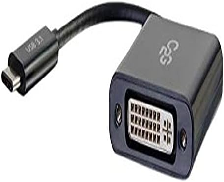 C2G USB Адаптер, USB C До Dvi D Видео Адаптер Конвертор, Црна, Кабли Да Одат 29483