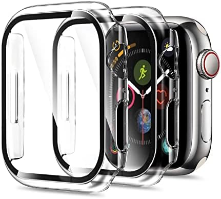 2 пакет ymhml кутија компатибилен за Apple Watch Series 8 Series 7 Series Gatector 45mm, Ново надграден насловна страница Вграден