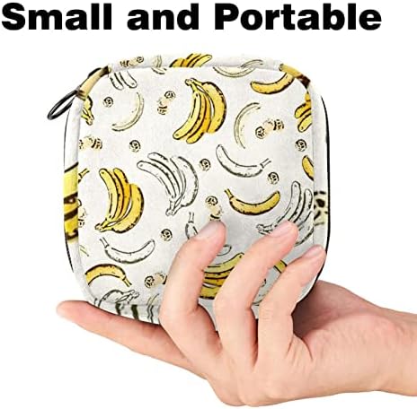 Womenените санитарни салфетки влошки за чанти дами менструална чаша торбичка девојки преносен период тампон за складирање торба банана