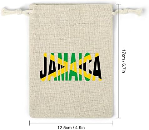 Јамајканско Знаме Жици За Влечење Торби За Чување Торбички За Подароци За Бонбони За Повеќекратна Употреба Преклоплив И Компактен Повеќенаменски