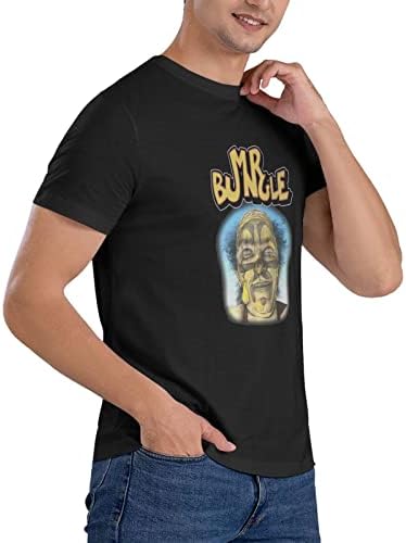 Г -дин Бунгл маица машка летна рунда Тренд на вратот Тренд мода со кратки ракави за маички спортови фитнес памучна кошула врвови