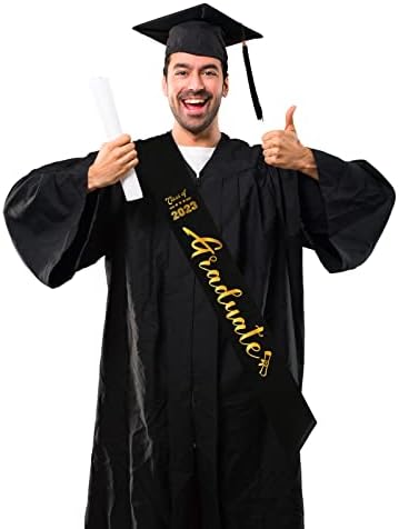 Пиква Класа На Појас за Дипломирање во 2023 Година, Златен Сјај Конечно Дипломиравте Го Направивте Тоа Високи Средношколски Колеџ Матура Дамка