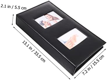 Abaodam 2 парчиња типови книги слики слики гостински црно прозорец за ретро со слотови за бебиња свадба големи инчни цртежи страница DIY