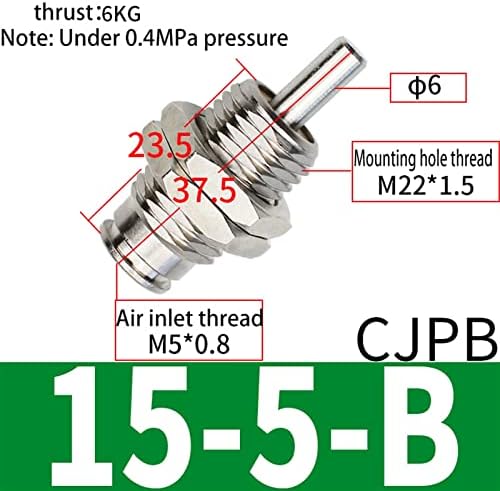 Gruni C J P B PIN PIN CYLINDER SPRINGER RETURNT PANEL MONT TYPE MICRONGLE S M C TYPE PNEUMATIC CYLINDER CJPB4-5 CJPB6-5 CJPB6-15-B
