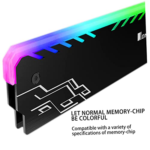 SOLUSTRE топлински мијалник RGB светлосен ефект на школка RAM меморија за ладење Меморија за ладење радијатор бисер школка земја боја радијатор