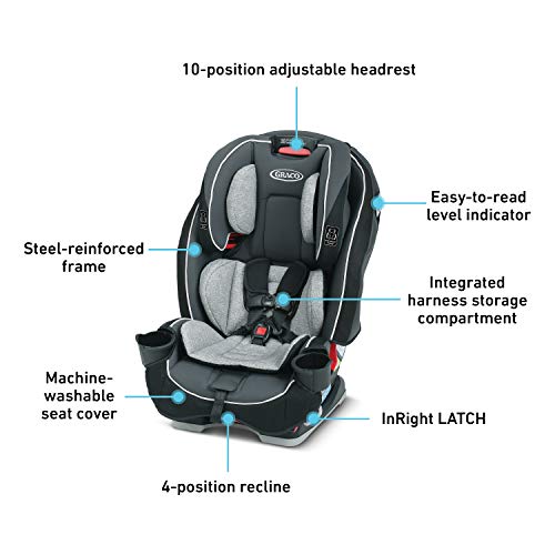 Грако Слимфит 3 во 1 Автомобил Седиште | Тенок &засилувач; Удобен Дизајн Заштедува Простор На Вашето Задно Седиште, Дарси