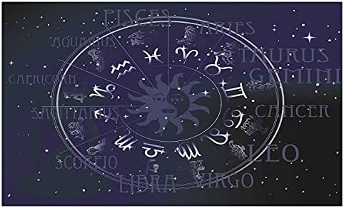 Амбесон Астрологија Керамички Држач За Четки За Заби, Хороскопски Хороскопски Знак Во Форма На Кружни Тркала На Ѕвезда Изгледаат