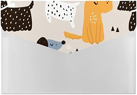 Скандинавски Шнауцер Милениче Куче Пластични Папки Со датотеки со 6 Оддели Шарени Печатени Хармоника Организатор На Документи Голем Капацитет