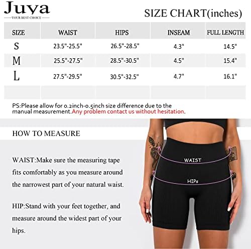 Џуја женски 3 Пакет Тренинг Шорцеви Удобна Контрола На Стомакот Со Висок Струк Трчање Атлетски Јога Моторџиски Ребрести Панталони