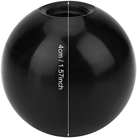 Омефар 6 парчиња Пластично Сферично Копче Црна Топчеста Рачка Тркалезно Копче Термосет Топчесто Копче Со Вградена Навртка За Замена