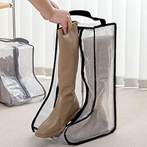 Inoomp 2pcs торба за складирање чисти торби за складирање торби за чевли со патент високи чизми организатори за заштитен торба за еднократно