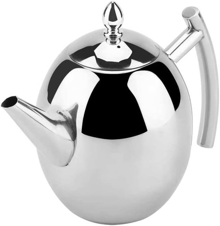 Uxzdx Не'рѓосувачки челик чајник дома кафе чај сад кафе вода котел за пијалоци со контејнер со отстранлив меш за филтрирање на меш