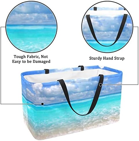 Кршната корпа starвездена риба плажа песочни бранови за еднократна употреба на намирници торбички за перење преносни пикнички торбички торбички торбички