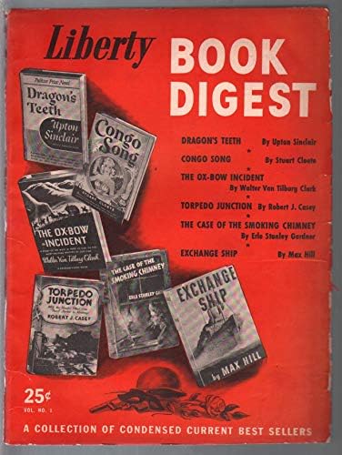 Либерти Книга Дигест #1 1943-Аптон Синклер-Ерл Стенли Гарднер-Вол-Лак Инцидент-ВГ/ФН