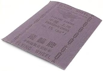 X-Dree 25 PCS 27,5x23cm влажно суво абразивно шкурка листови песок хартија црна 80 решетка (25 Пиеза 27,5x23cm Hojas de Papel de Lija