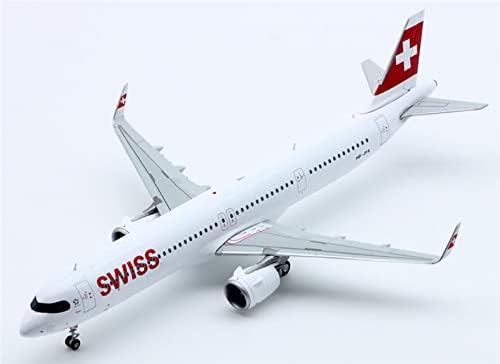 JC Wings Swiss Airlines Airbus A321Neo HB-JPA 1: 200 Diecast Aircraft претходно изграден модел